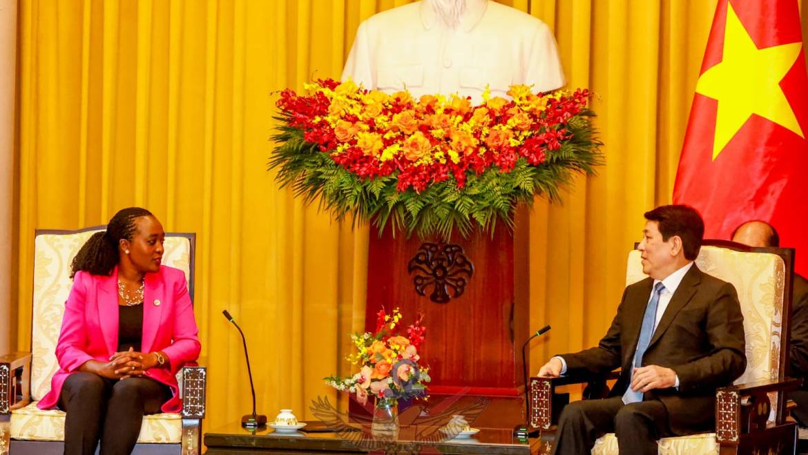 DEFENCE CS MEETS VIETNAM PRESIDENT IN HANOI 