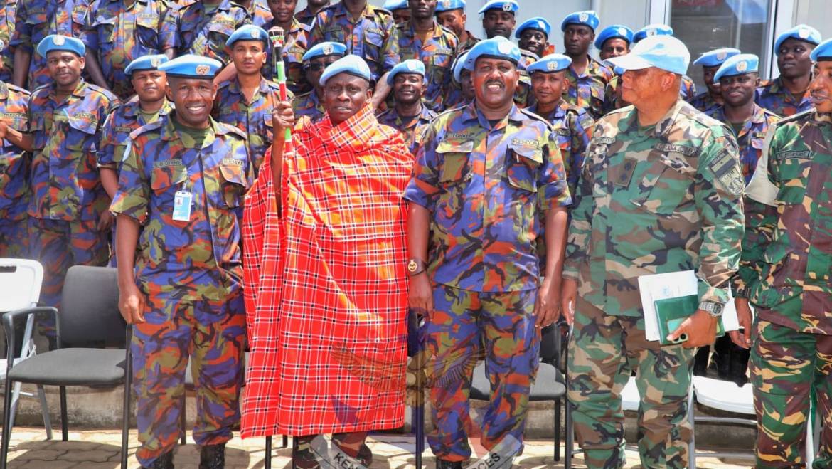 MONUSCO DEPUTY FORCE COMMANDER VISITS KENYAN SIGNAL TROOPS AT LAVA SITE, GOMA