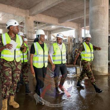 DEFENCE CS INSPECTS CONSTRUCTION WORKS AT BOMAS AND TALANTA