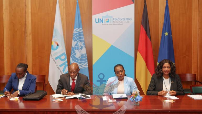 DEFENCE CS MEETS UN OPERATIONAL SUPPORT HEAD IN BERLIN