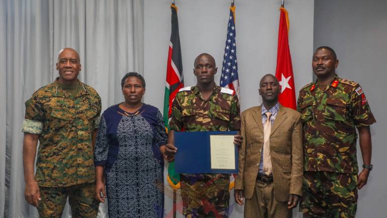 KDF AND USAFRICOM CELEBRATE KENYAN CADETS JOINING US MILITARY ACADEMIES