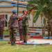 CDF HANDS OVER FLAG TO KDF GOLF TEAM