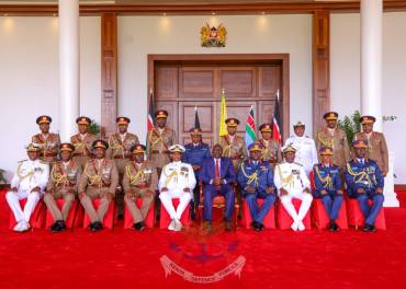 COMMANDER IN CHIEF PRESIDES OVER THE INVESTITURE OF RANKS AND SWEARING IN CEREMONY