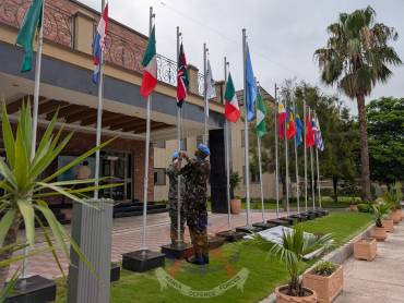 KENYAN FLAG HOISTED AT UNMOGIP HEADQUARTERS 
