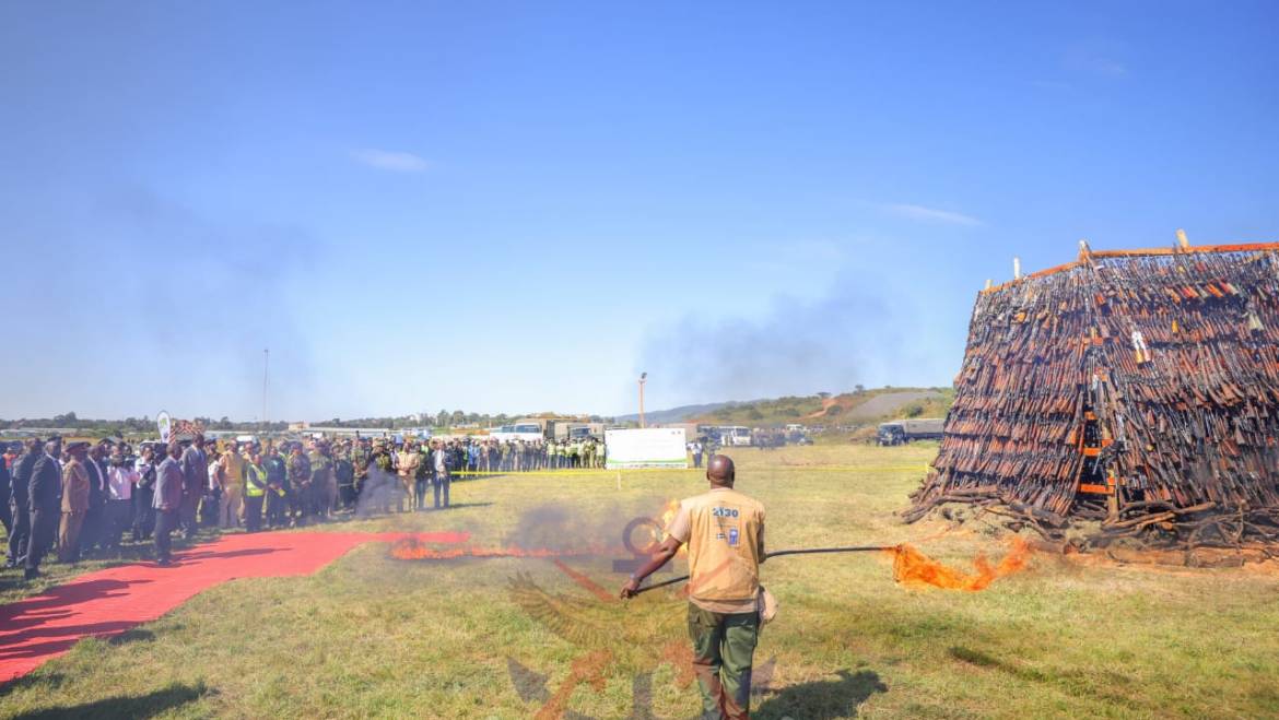 KDF PARTICPATES IN THE DESTRUCTION OF ILLEGAL FIREARMS