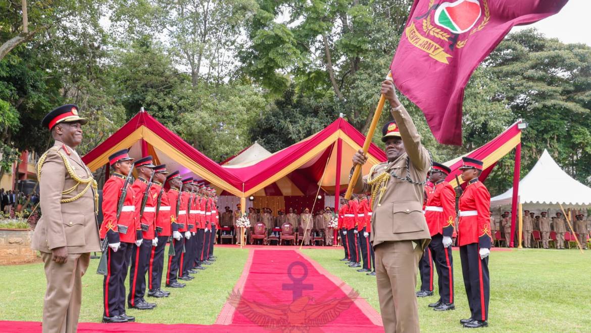 CHANGE OF GUARD IN THE KENYA ARMY