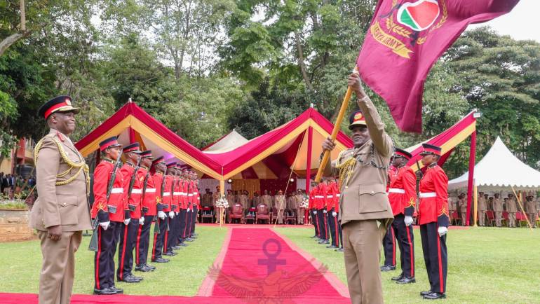 CHANGE OF GUARD IN THE KENYA ARMY