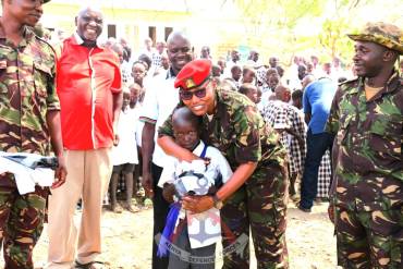 KDF TROOPS SUPPORT LEARNERS AT CHEMOLINGOT