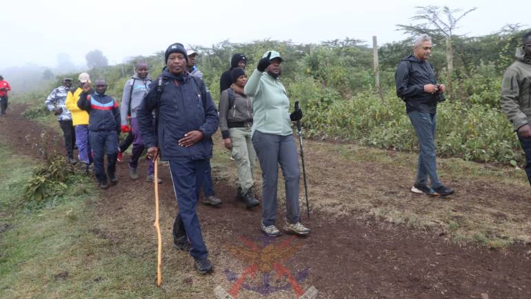 DEFENCE CS JOINS NDC SYMBOLIC 12KM NGONG HILLS TREK