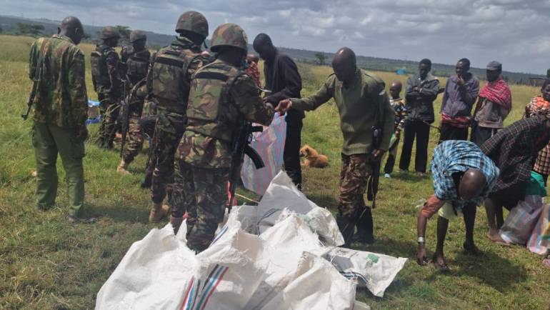 KDF TROOPS CONDUCT CIMIC ACTIVITIES AT NOLKERA CENTRE