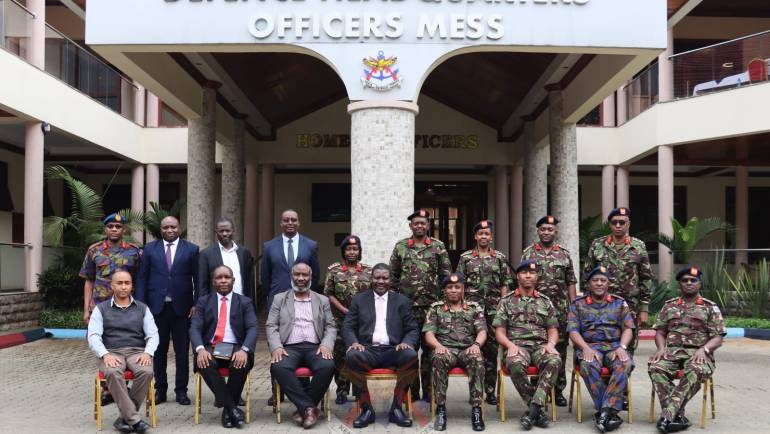 KDF MEDICAL DIRECTORATE HOLDS COLLABORATIVE TALKS WITH KEMRI