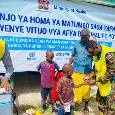 KDF SUPPORTS MEASLES AND TYPHOID VACCINATION CAMPAIGN IN HULUGHO