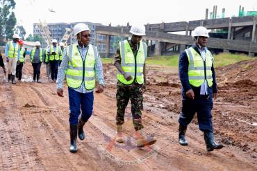 PS DEFENCE CONDUCTS INSPECTION OF KEY GOVERNMENT PROJECTS IN WESTERN KENYA 