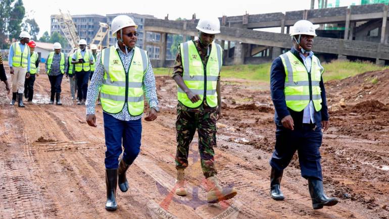 PS DEFENCE CONDUCTS INSPECTION OF KEY GOVERNMENT PROJECTS IN WESTERN KENYA 