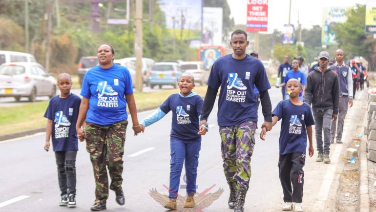 KDF STEPS OUT FOR CHILDREN WITH DIABETES