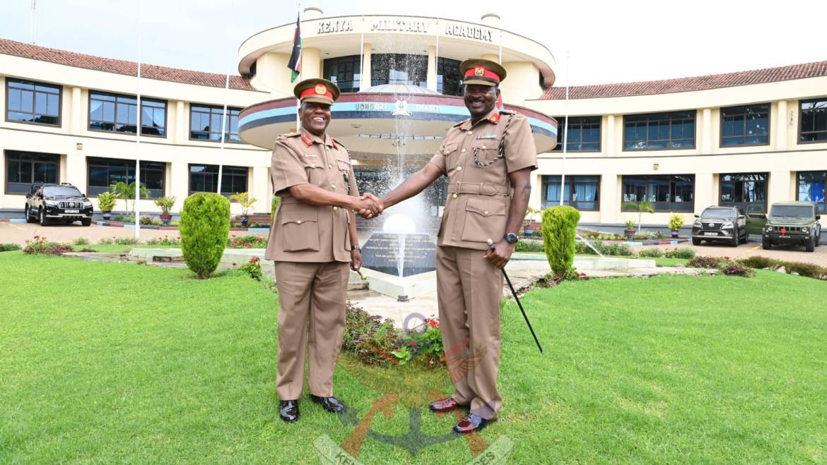 CHANGE OF GUARD CEREMONY AT KENYA MILITARY ACADEMY 