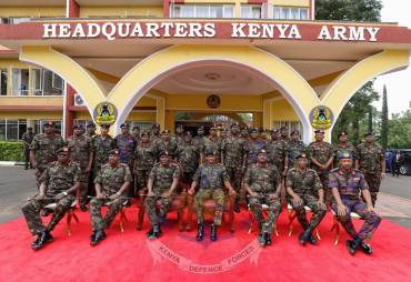 CHIEF OF THE DEFENCE FORCES VISITS TO HEADQUATERS KENYA ARMY