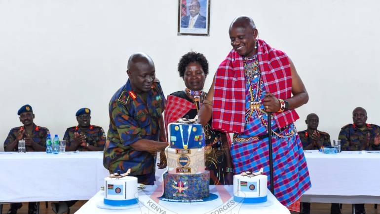 FAREWELL CEREMONY FOR FORMER KENYA AIR FORCE SERGEANT MAJOR