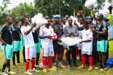 KENYAN PEACEKEEPERS SUPPORT LOCAL FOOTBALL TEAM IN BENI, DRC