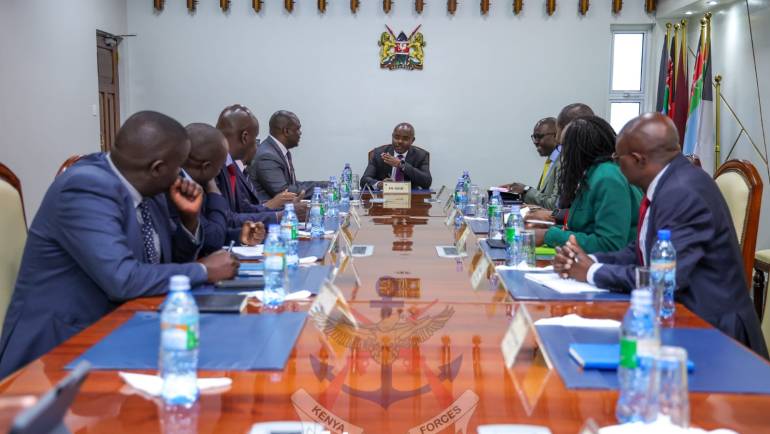 DEFENCE PS HOSTS FOREIGN AFFAIRS COUNTERPART AT DHQ