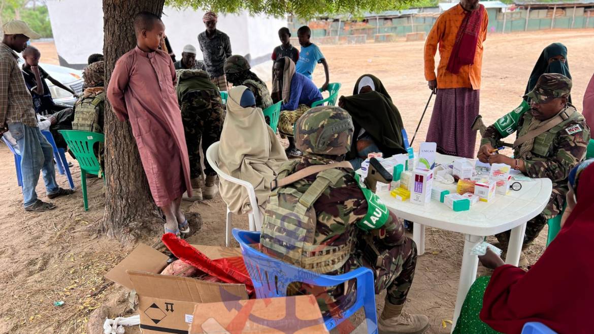 AUSSOM- KDF TROOPS CONDUCT MEDICAP AND KEY LEADERSHIP ENGAGEMENT AT BELES QOQANI TOWN