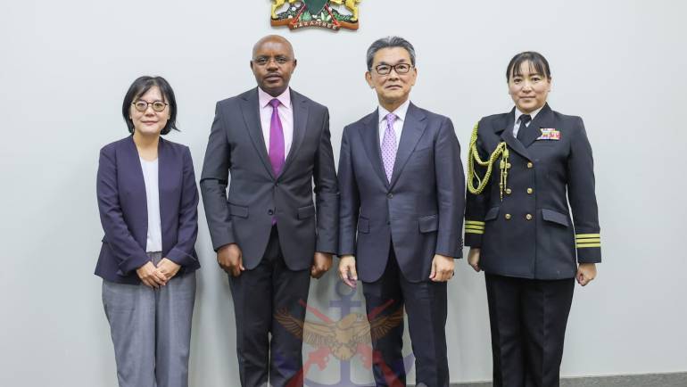 DEFENCE PS HOSTS JAPAN AMBASSADOR, KUSLO AND ISG 