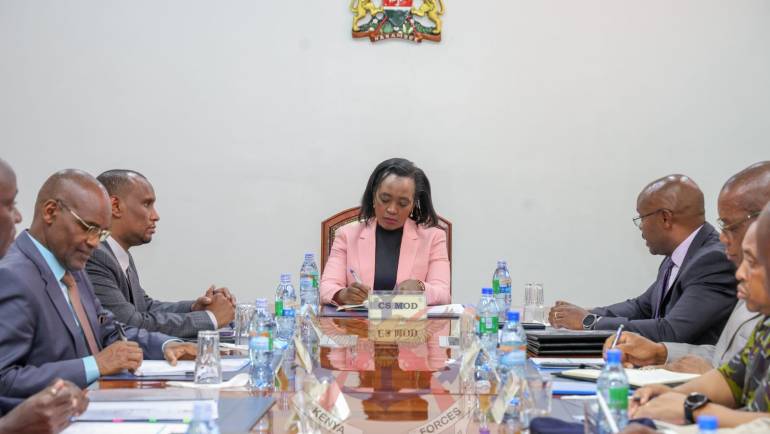 DEFENCE CS PRESIDES OVER PERFORMANCE CONTRACTS SIGNING 