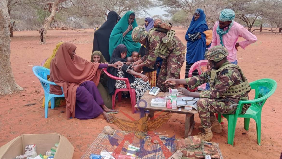 KDF TROOPS CONDUCTS MEDICAL OUTREACH AT DAMASA TOWN