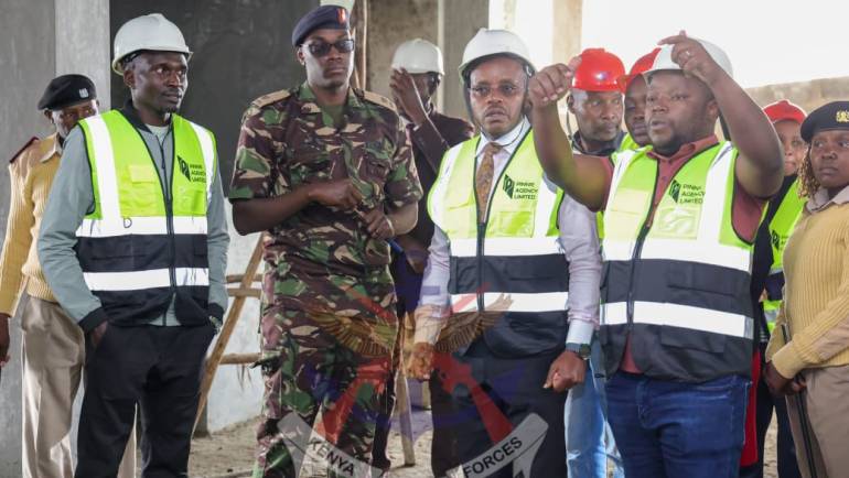 DEFENCE PS INSPECTS ONGOING WORKS AT MUTUINI HOSPITAL