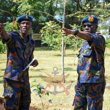 COMMANDER KENYA AIR FORCE VISITS KISUMU REGION