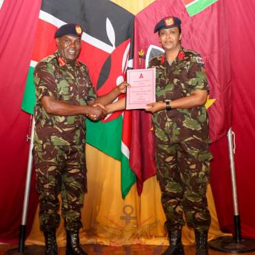 KENYA ARMY FORMATION AND CORPS COMMANDERS PERFORMANCE CONTRACT SIGNING 