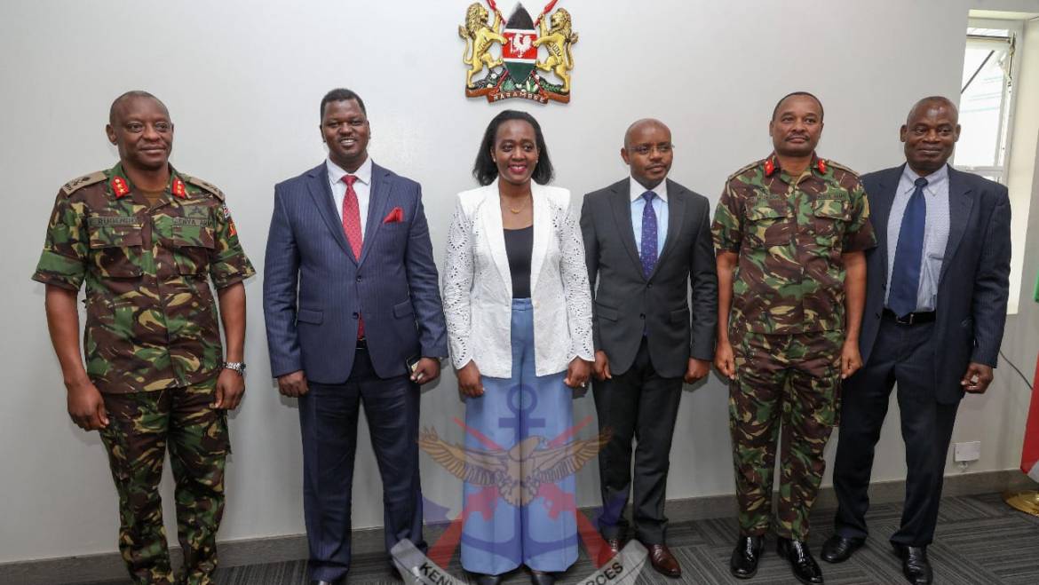 DEFENCE CS HOSTS TURKANA NORTH MP AT DHQ
