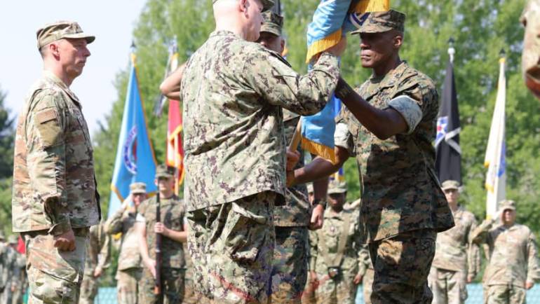 CDF ATTENDS CHANGE OF COMMAND AT AFRICOM
