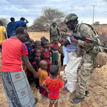 KDF TROOPS ENGAGE LOCALS THROUGH CIMIC OUTREACH IN ELWAK