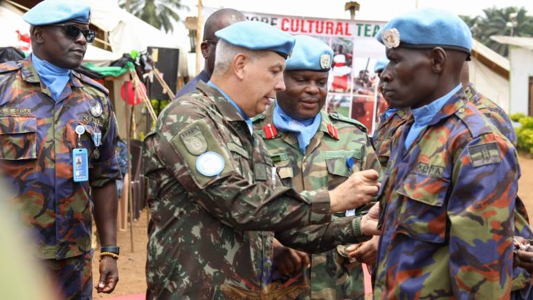 KENYAN TROOPS RECEIVE UN MEDALS OF HONOUR FOR DISTINGUISHED SERVICE IN DRC