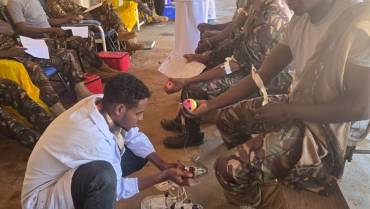 BLOOD DRIVE AT MANDERA MILITARY CAMP 