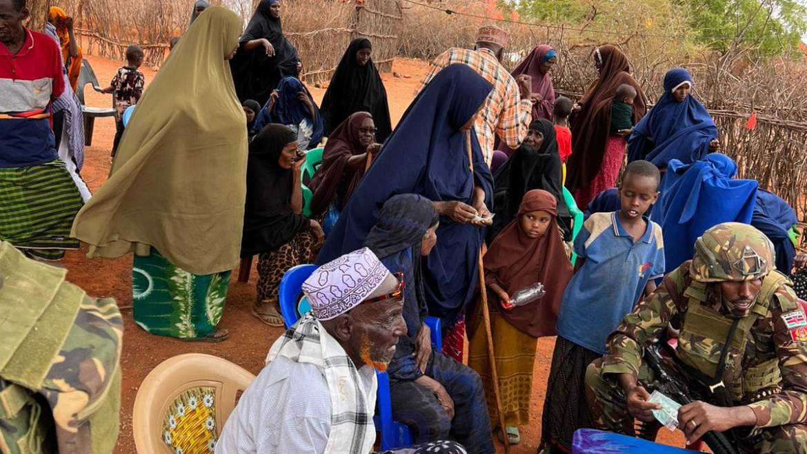 KDF TROOPS ENGAGE LOCALS THROUGH CIMIC OUTREACH 