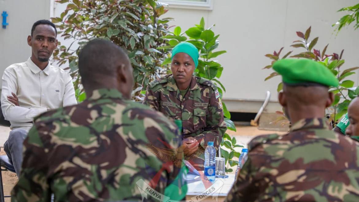 JUBALAND STATE MINISTER OF HEALTH VISITS AUSSOM-KDF COMMANDER DHOBLEY