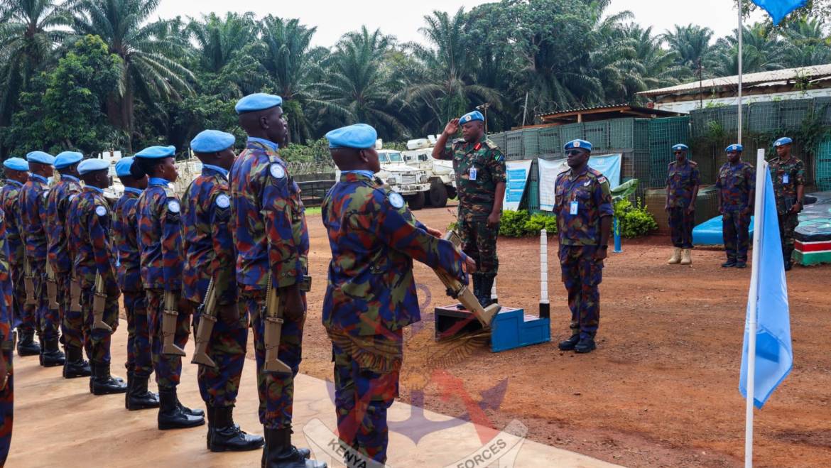 NEW FORCE INTERVENTION BRIGADE COMMANDER LAUDS KENYAN TROOPS FOR EXEMPLARY SERVICE IN PURSUIT OF PEACE IN DRC