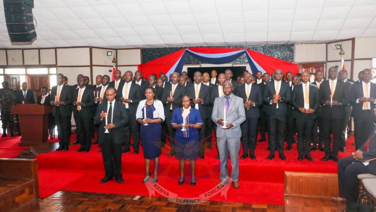 DEFENCE COLLEGE OF HEALTH SCIENCES CONGREGATES A CANDLE LIGHTING AND CLOSING CEREMONY AT LANG’ATA GARRISON