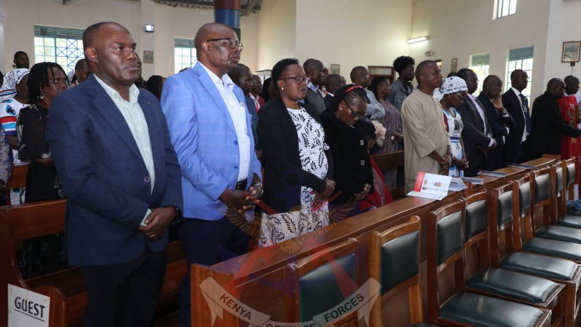 DEFENCE HEADQUARTERS CATHOLIC CHURCH OBSERVES FAMILY DAY THANKS GIVING MASS
