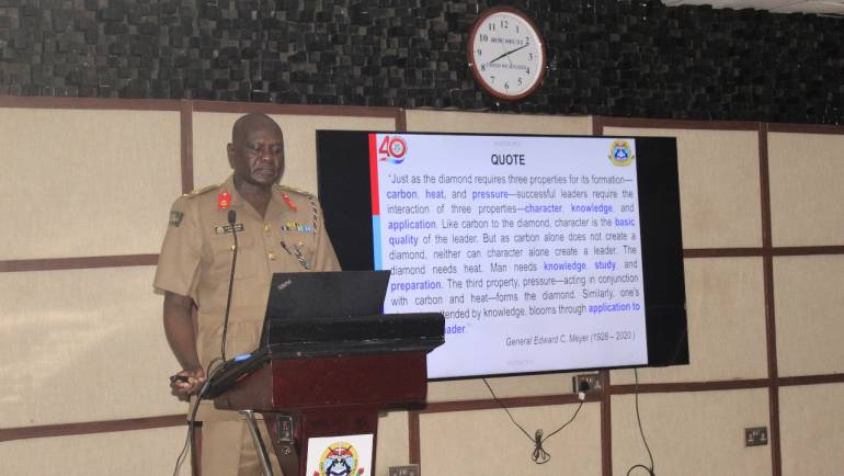 DEPUTY COMMANDANT DELIVERS A LECTURE OF OPPORTUNITY TO JJCSC 101/25