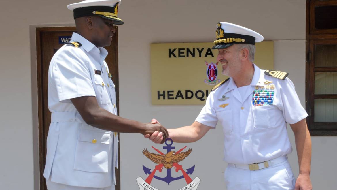 COMMANDER CTF 154 VISITS KENYA NAVY
