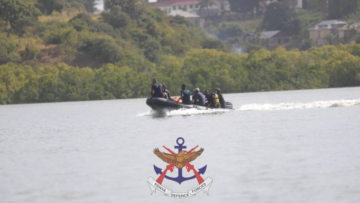 KENYA NAVY RESCUES 19 PEOPLE AFTER BOAT CAPSIZES DURING EAST AFRICAN OCEAN FESTIVAL AT TUDOR WATERSPORTS