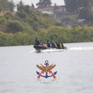 KENYA NAVY RESCUES 19 PEOPLE AFTER BOAT CAPSIZES DURING EAST AFRICAN OCEAN FESTIVAL AT TUDOR WATERSPORTS