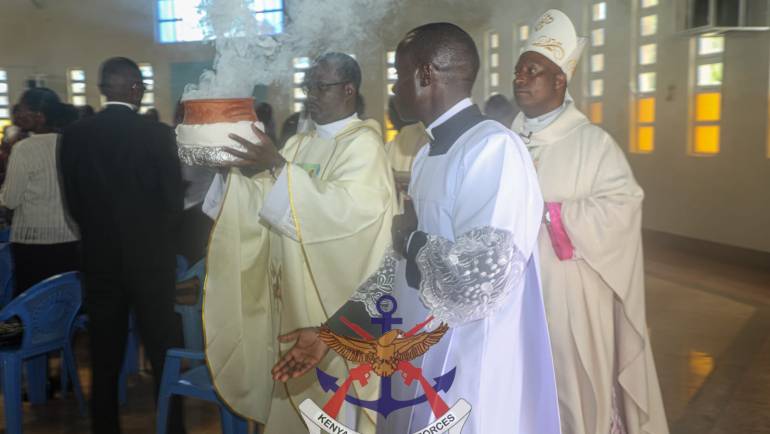 BISHOP WALLACE NG’ANG’A PRESIDES OVER THE CONSECRATION OF ROMAN CATHOLIC CHURCH EMBAKASI GARRISON