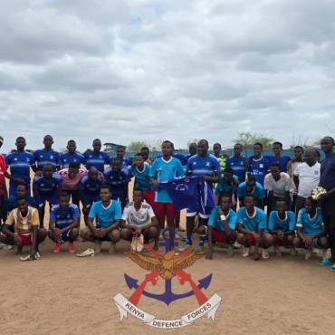 KDF TROOPS BOOST LOCAL FOOTBALL THROUGH CIMIC OUTREACH AT DIFF