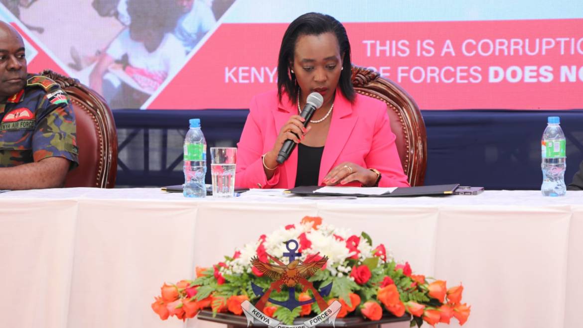 DEFENCE CS WARNS AGAINST CORRUPTION AS KDF RECRUITMENT BEGINS