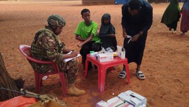 KDF TROOPS CONDUCT CIMIC OUTREACH IN DAMASA TOWN