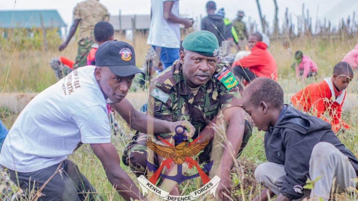 KDF TROOPS UNDERTAKE TREE PLANTING AND COMMUNITY OUTREACH IN SAMBURU